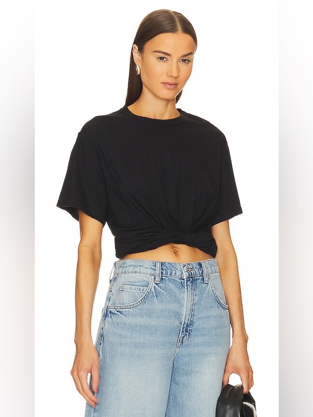 A.L.C. Mimi Tee in Black Size Small